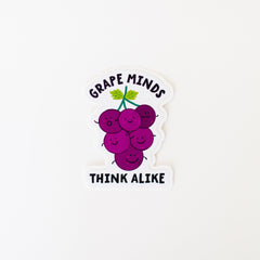 Grape Minds Think Alike Sticker-2