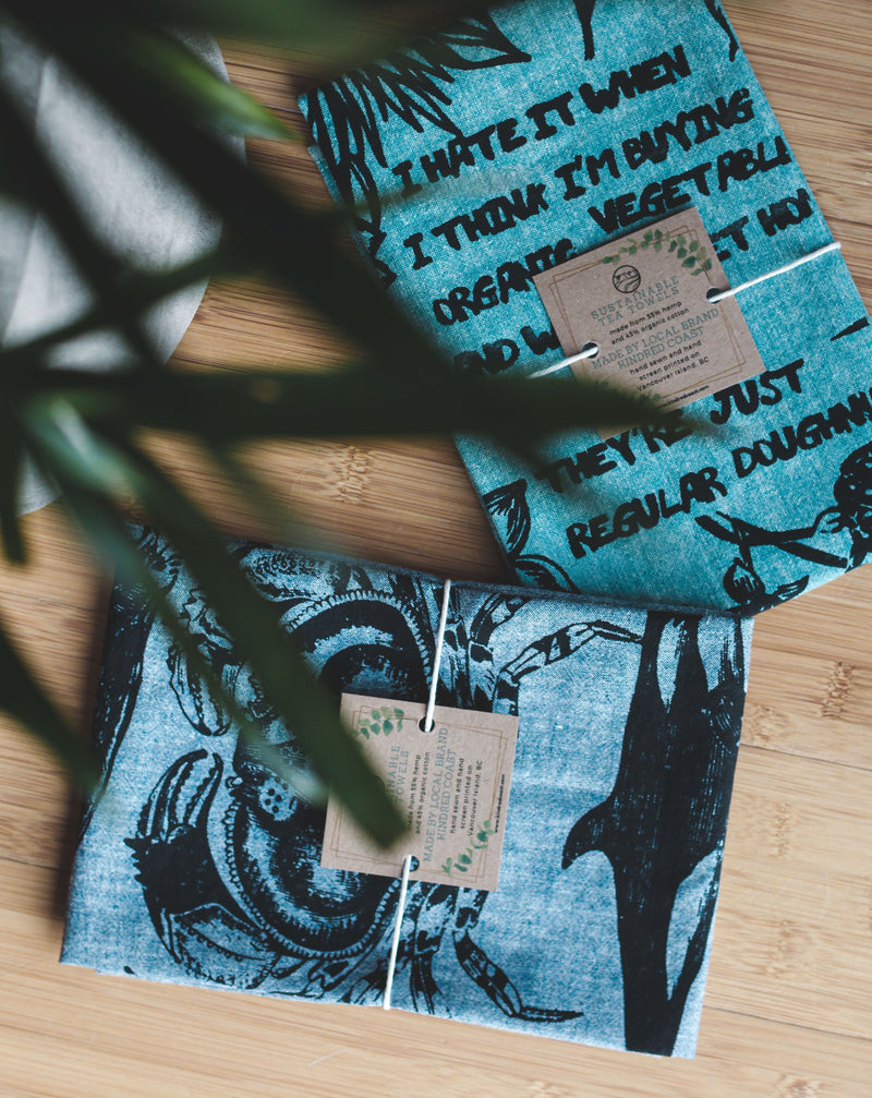 WEST COAST BEST COAST - Organic Cotton & Hemp Tea Towel-4
