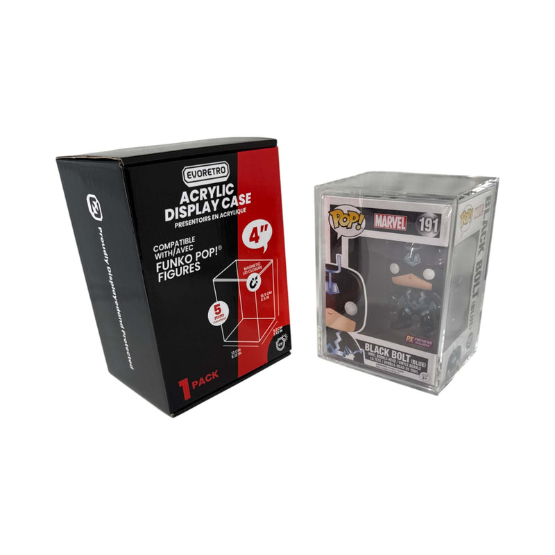 EVORETRO Acrylic Case Display for Standard size 4" Funko Pop Pack of 1-14