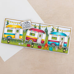 Crafters Companion The Great Outdoors Metal Die Set - Around the Campfire-7