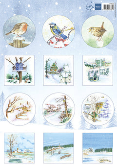 Marianne Design A4 Cutting Sheet -Tiny's Mini's Winter-1