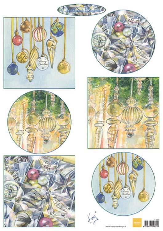 Marianne Design Christmas Baubles Cutting Sheet-1