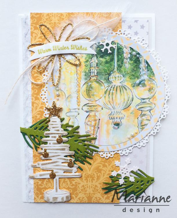 Marianne Design Christmas Baubles Cutting Sheet-2