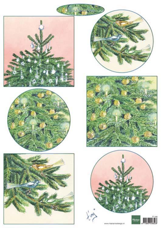Marianne Design Christmas Trees Cutting Sheet-1