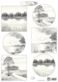 Marianne Design A4 Cutting Sheet - Tiny's Serenity-1