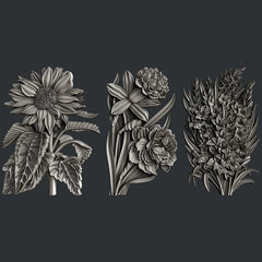 Zuri Designs Flower Blooms Set 1-1