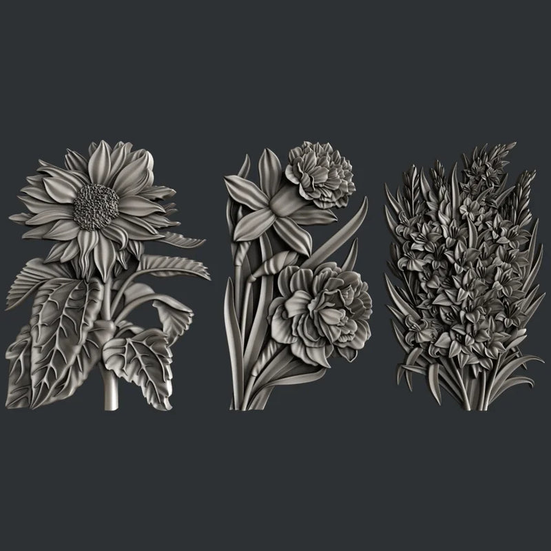 Zuri Designs Flower Blooms Set 1-1