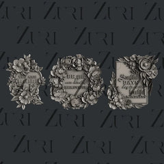 Zuri Designs Floral Frames-1