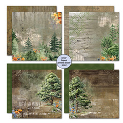 Paquete de papel Idyllic Woods 6x6 de 3Quarter Designs-2