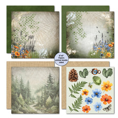 Paquete de papel Idyllic Woods 6x6 de 3Quarter Designs-4