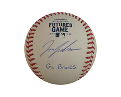 Ian Anderson Autographed 2019 Futures Game Rawlings Official Major League Baseball Inscribed "Go Braves"-1