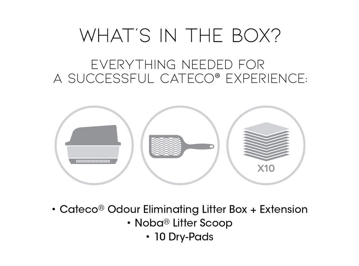Cateco Odour-Eliminating Litter box - Complete Starter Kit-8