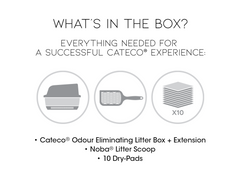 Cateco Odour-Eliminating Litter box - Complete Starter Kit-8