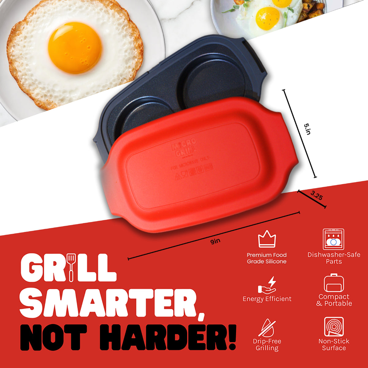 Micro Grill Egg Mate™ - Microwave Egg Cooker-5