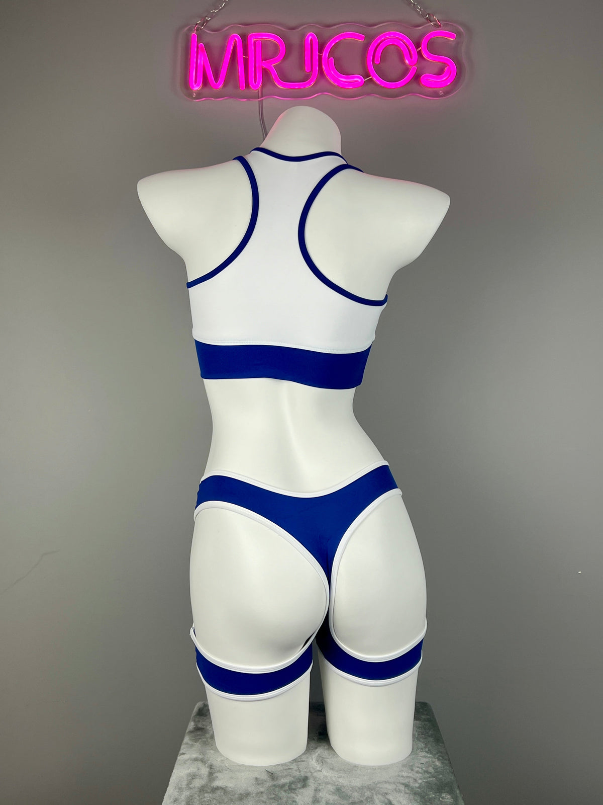 Anime Style 3-Piece Short Gymnastics Uniform Sports Tank Top with Sexy Cutout Shorts-3