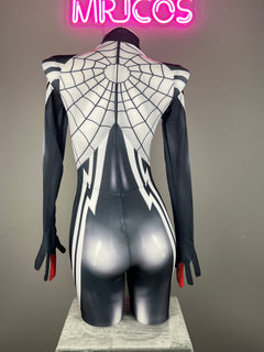 [Inventory Clearance] Super Hero Spider Cindy Cosplay Full Bodysuit Halloween Costume Zentai-10