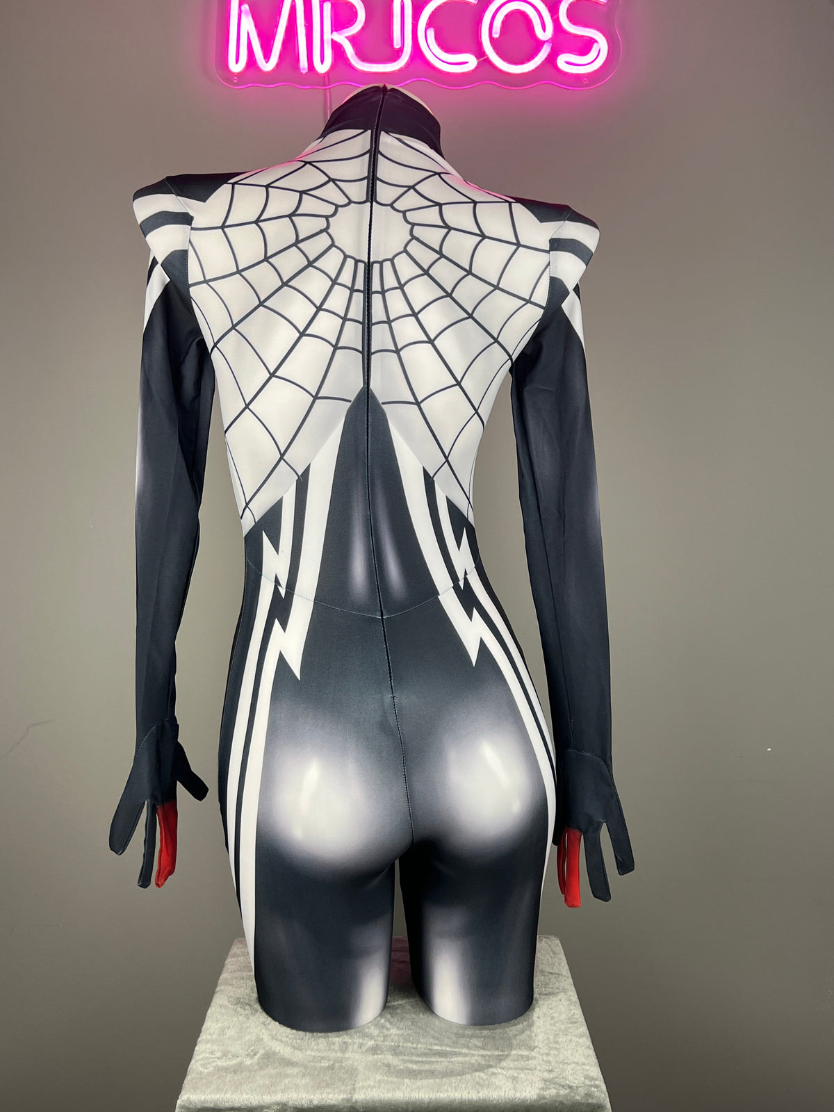 [Inventory Clearance] Super Hero Spider Cindy Cosplay Full Bodysuit Halloween Costume Zentai-10
