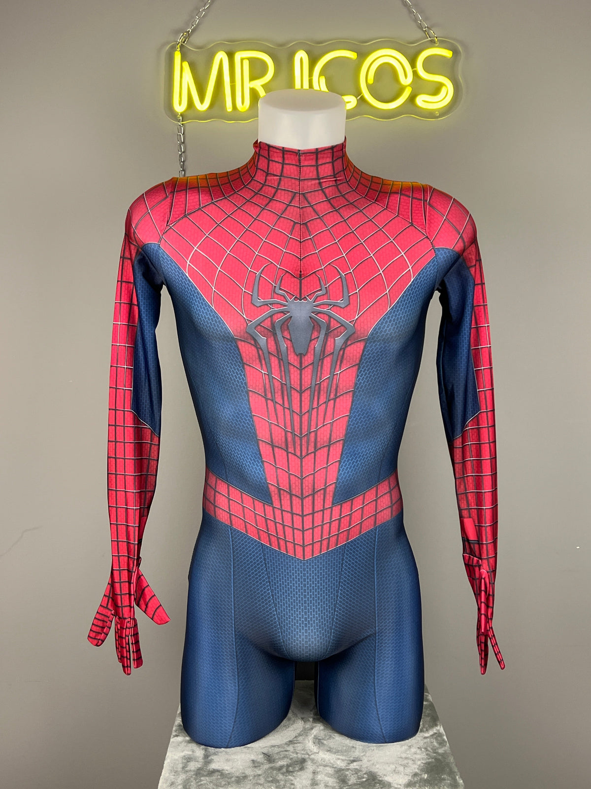 [Inventory Clearance] Super Hero Amazing Spider Cosplay Full Bodysuit Halloween Costume Zentai-3