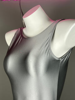 Sleeveless Tight Spandex Casual Halter Dress Basic Stretchy Wrap Party Dress-3