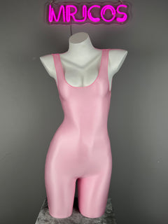 Sleeveless Sheer Spandex Bodysuit Glossy Silky Spandex Yoga Suit Lingerie-7
