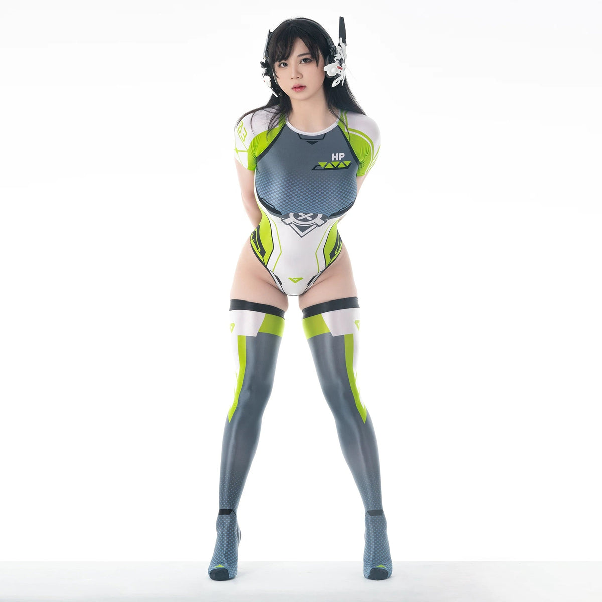 Anime Sci-fi Spandex Swimwear Racing Suit Wet Suit Race Queen Costume-9