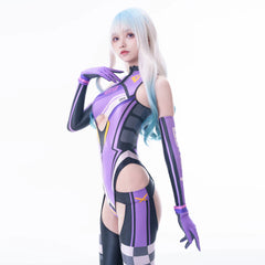 Anime Sci-fi Spandex Swimwear Racing Suit Wet Suit Race Queen Costume-10