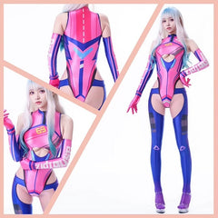 Anime Sci-fi Spandex Swimwear Racing Suit Wet Suit Race Queen Costume-16