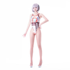 Japanese Anime Spandex Swimwear Racing Suit Wet Suit Race Queen Costume-16