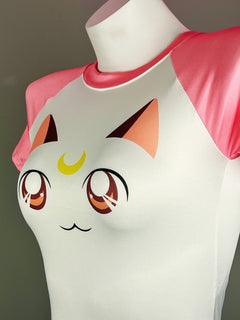 Anime Style Cosplay BodySuit Open Crotch Lingerie Costume-4