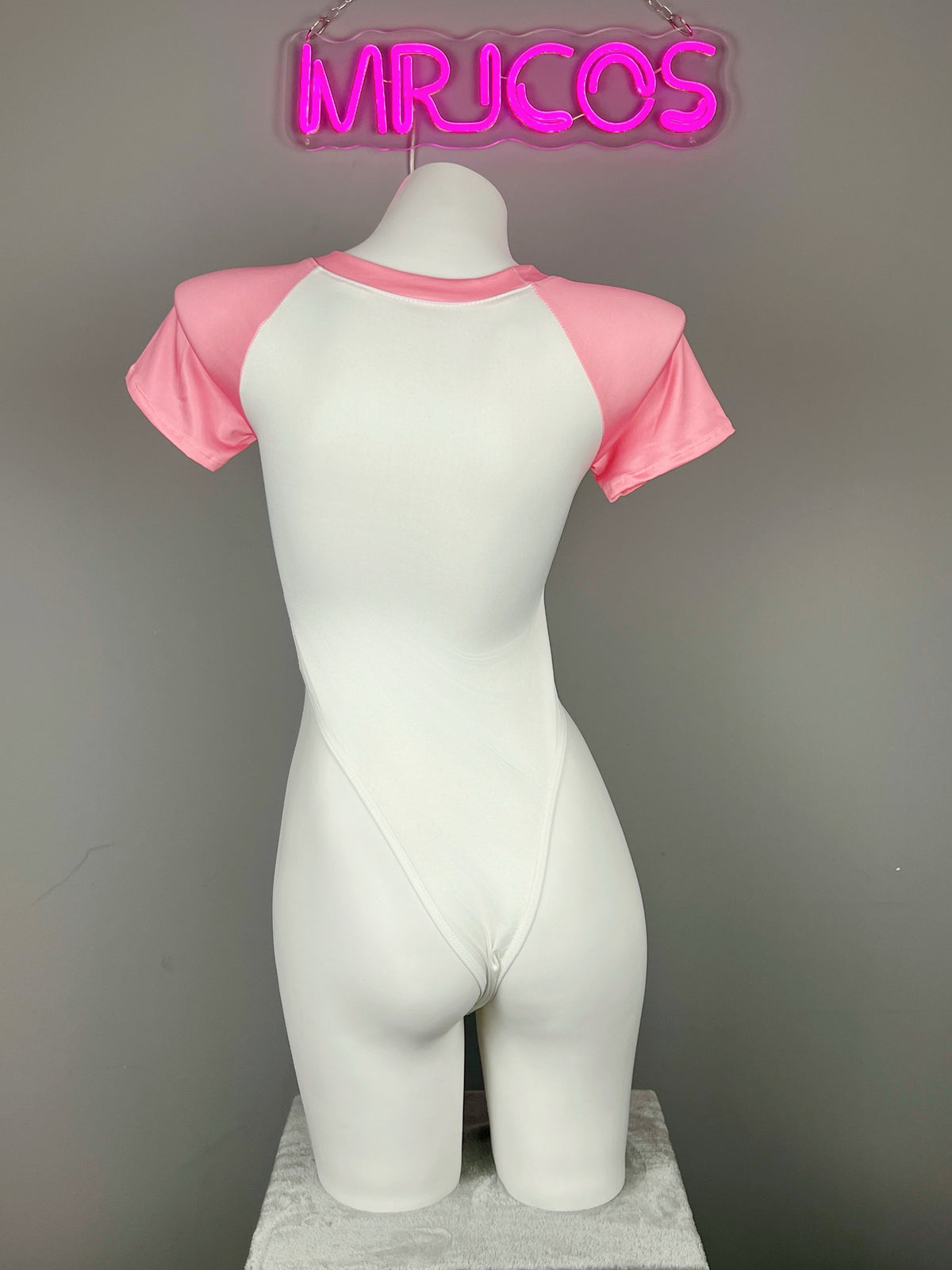 Anime Style Cosplay BodySuit Open Crotch Lingerie Costume-5
