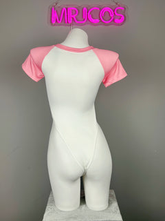 Anime Style Cosplay BodySuit Open Crotch Lingerie Costume-5