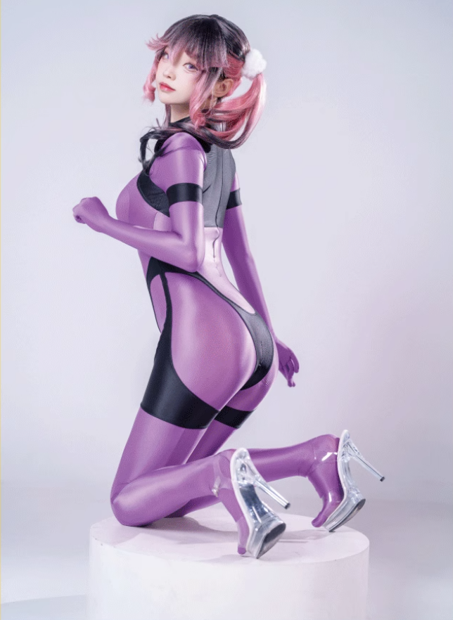 Anime Sci-fi Spandex Swimwear Racing Suit Full Bodysuit Zentai with Crotch Zipper-3