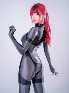 Anime Sci-fi Spandex Swimwear Racing Suit Full Bodysuit Zentai with Crotch Zipper-8