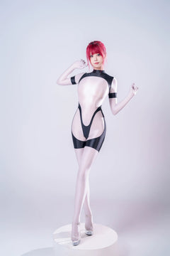 Anime Sci-fi Spandex Swimwear Racing Suit Full Bodysuit Zentai with Crotch Zipper-4