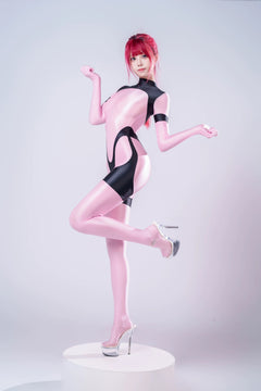 Anime Sci-fi Spandex Swimwear Racing Suit Full Bodysuit Zentai with Crotch Zipper-9