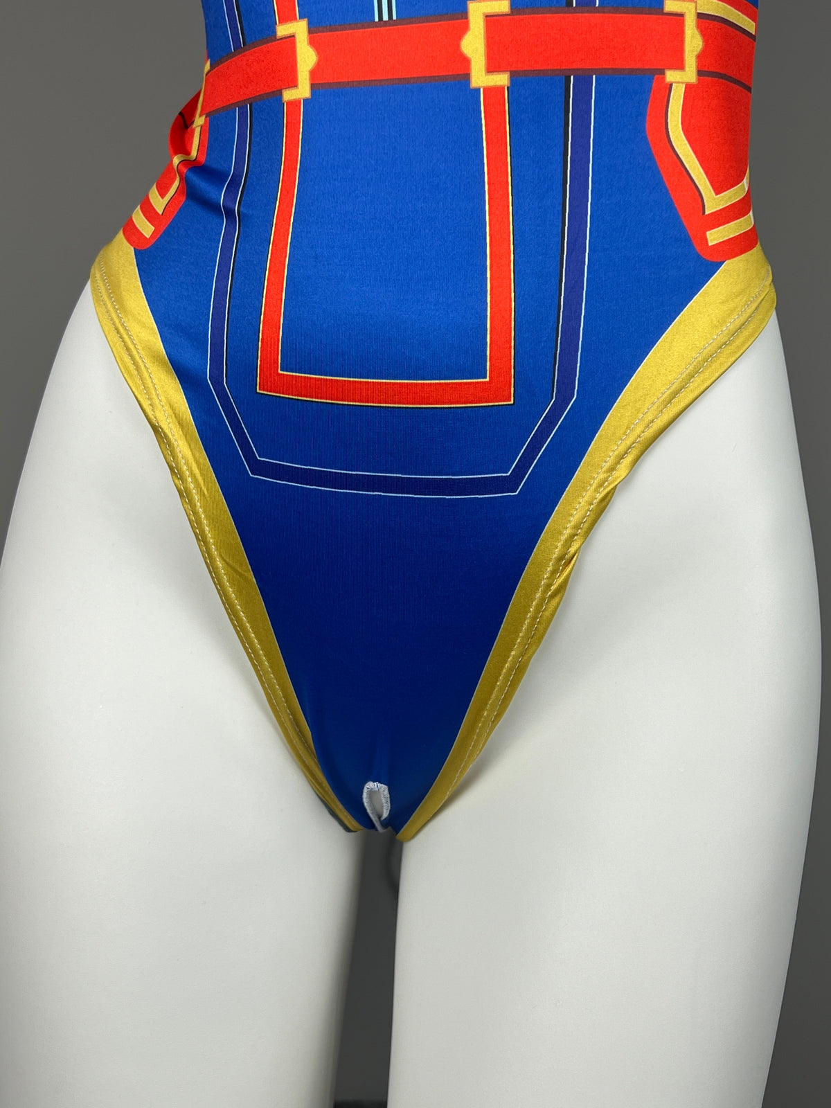 Super Hero Crotchless Cosplay BodySuit Lingerie Costume-5