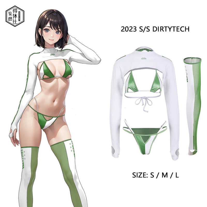 Anime Spandex Swimwear Sexy Bikini Cosplay Set-1