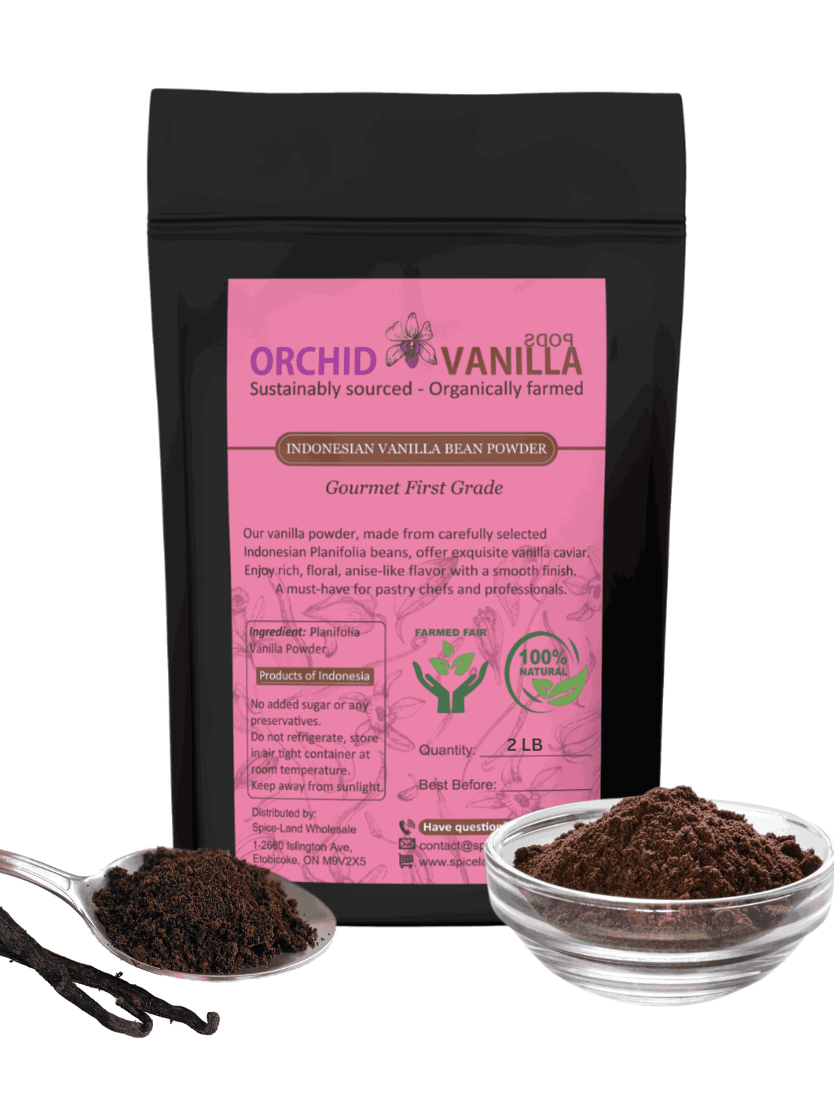 Indonesian Ground Vanilla Bean Powder Planifolia <br> First Grade<BR>-5