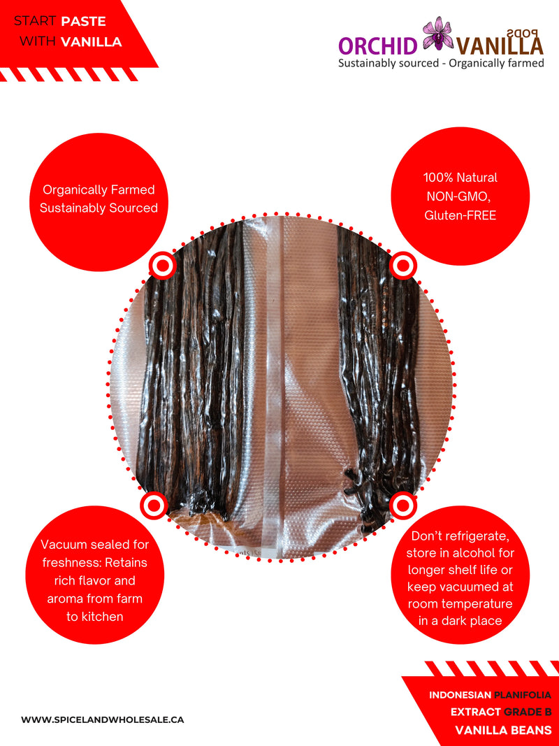 Indonesian Vanilla Beans (Sumatra) Planifolia Extract Grade-B<br>For Extract Making<br>By Pound-3