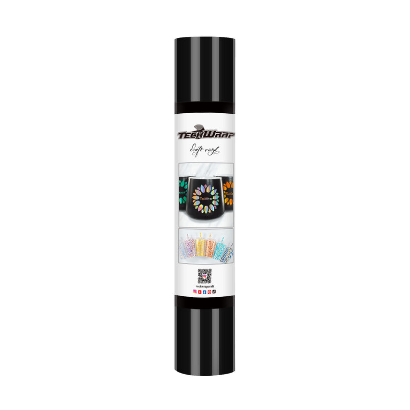 TeckWrap Glossy Adhesive Vinyl - Ink Black | Ideal for Art Projects, Decals, and More!-1