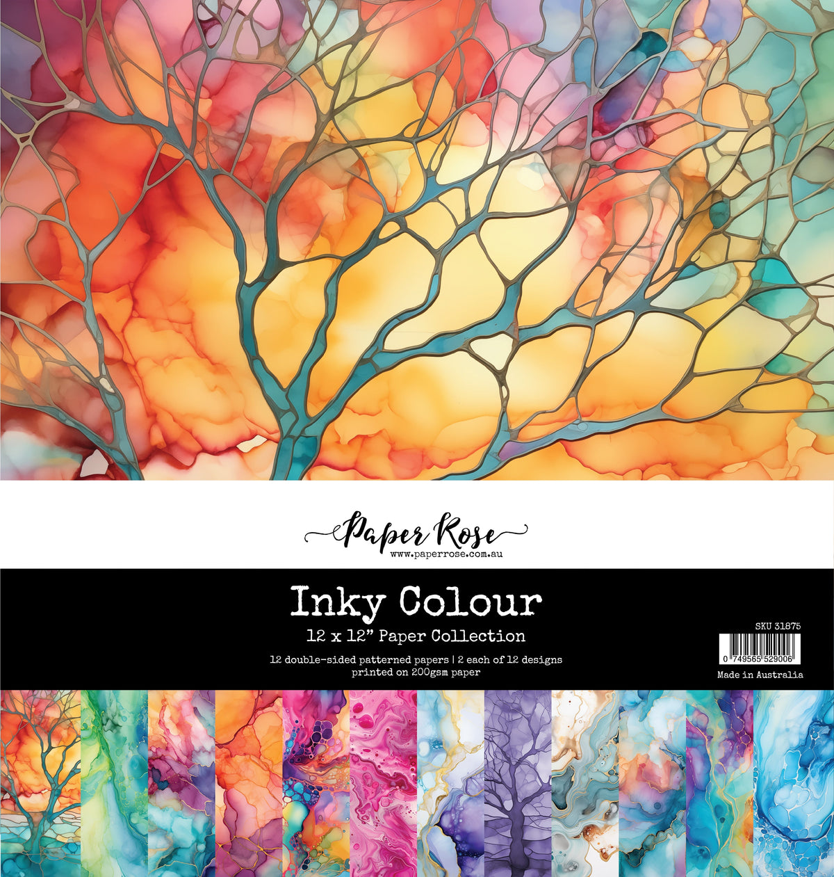 Inky Colour 12x12 Paper Collection 31875-1