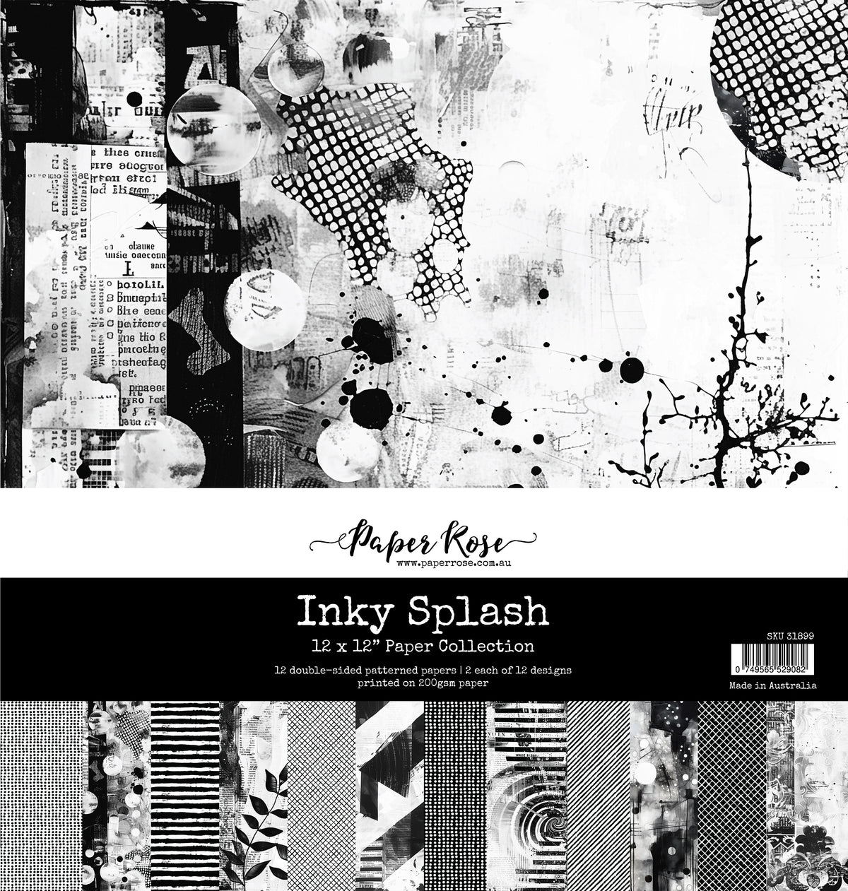 Inky Splash 12x12 Paper Collection 31899-1