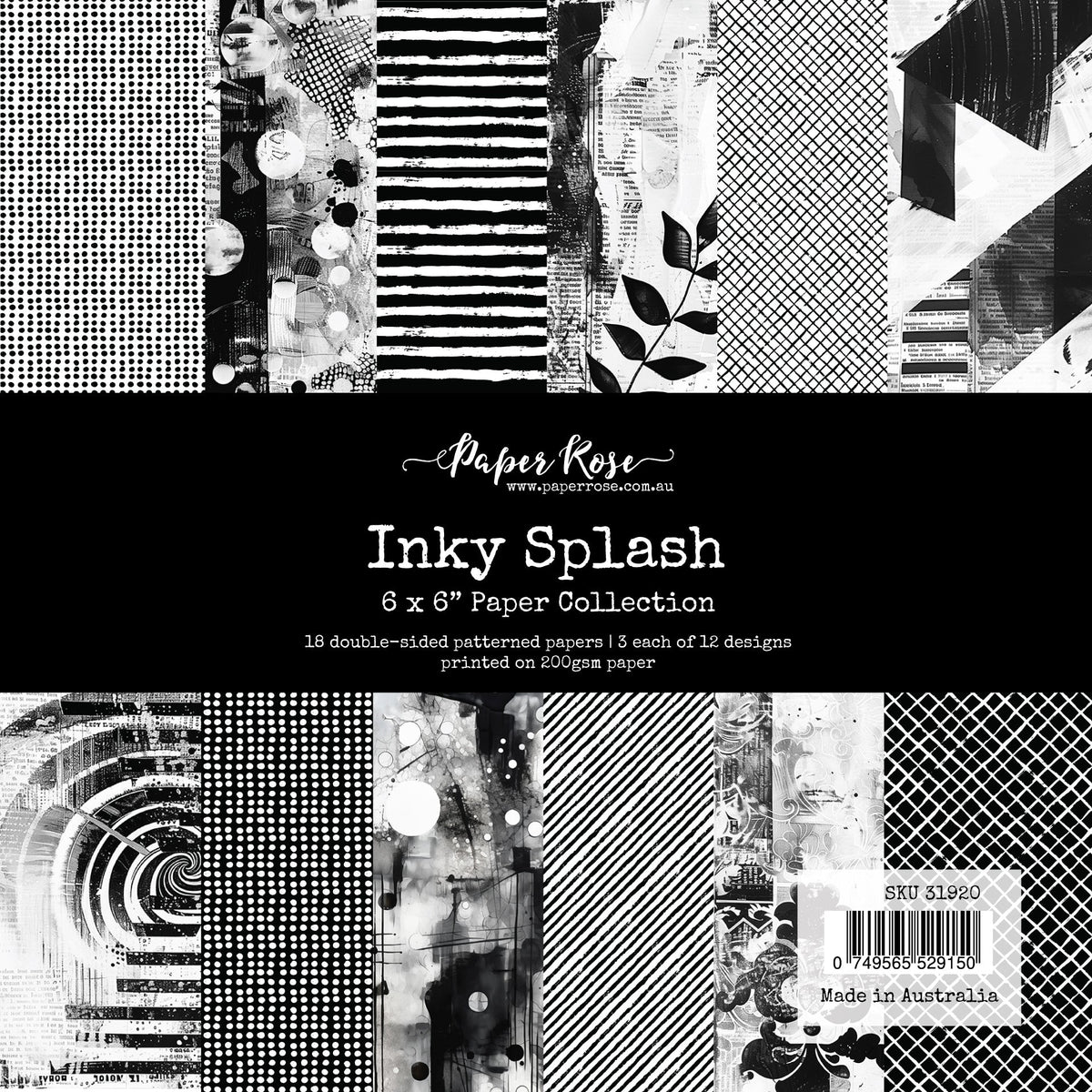 Colección de papel Inky Splash 6x6 31920