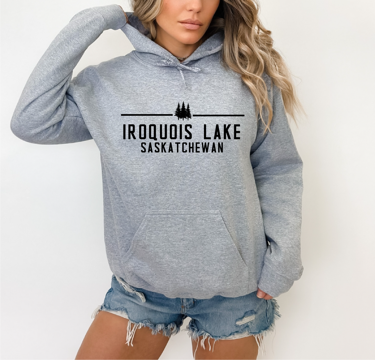 Minimalist Personalized Lake Hoodie-5