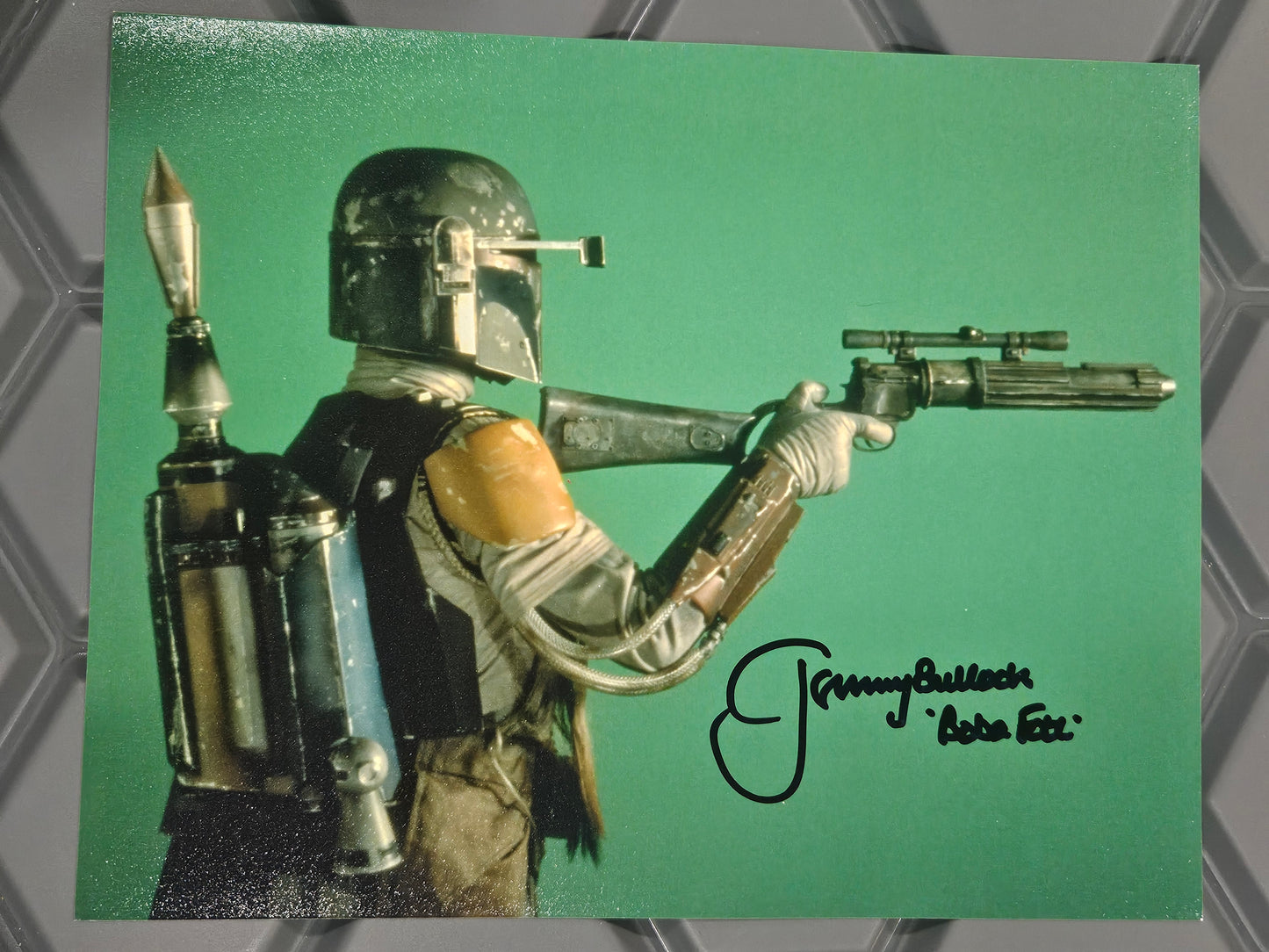 Star Wars – Boba Fett Autographed 10x8 Photo | Signed by Jeremy Bulloch with COA
