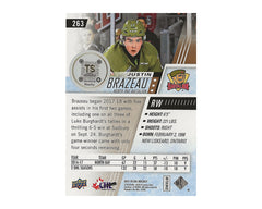 Justin Brazeau Autographed 2017-18 Upper Deck CHL #263 Hockey Card-2