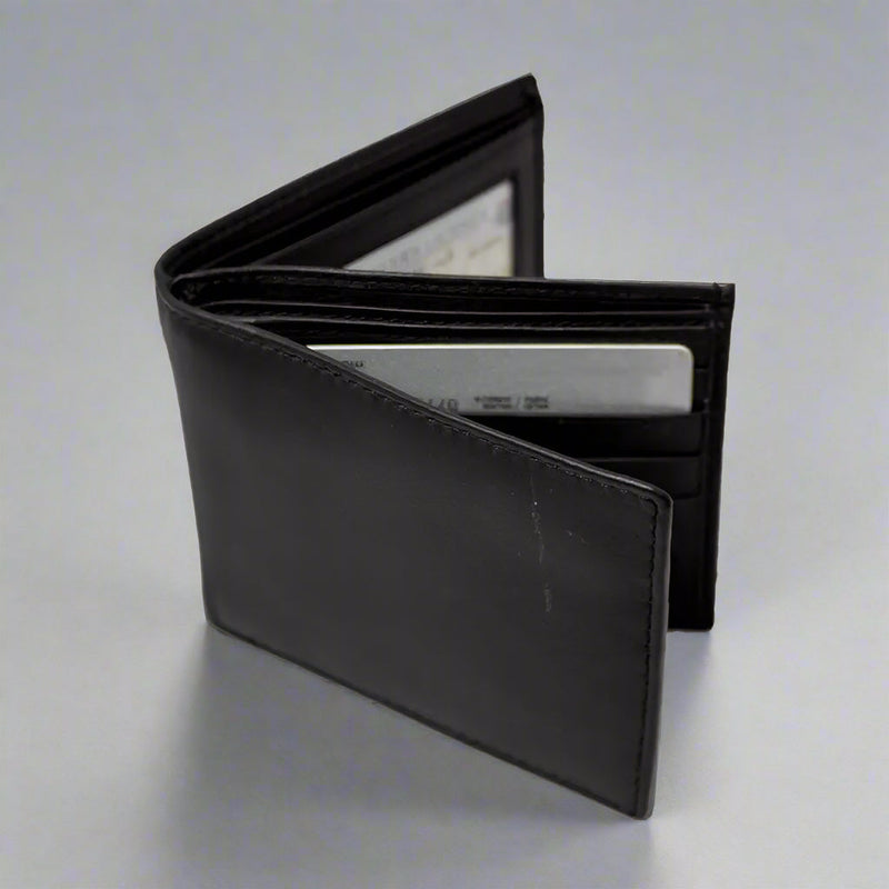 JBG International Men's Center Wing Bifold Leather RFID Wallet-4