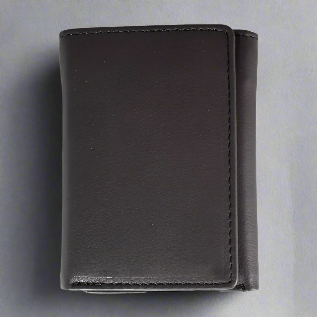 JBG International Men's Flip Up Trifold Leather Wallet-1