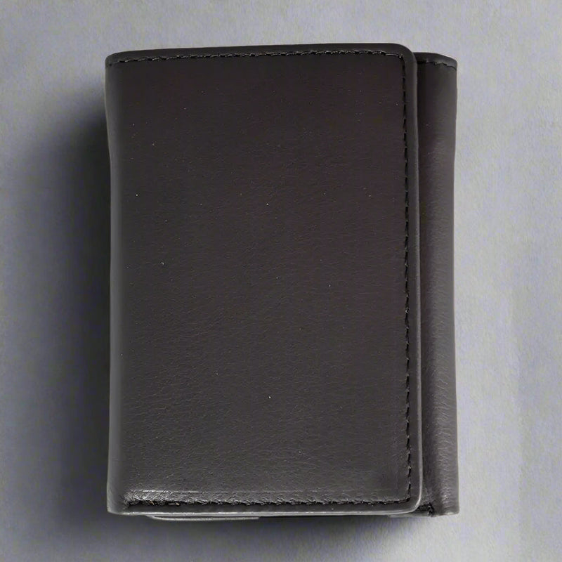 JBG International Men's Flip Up Trifold Leather Wallet-1