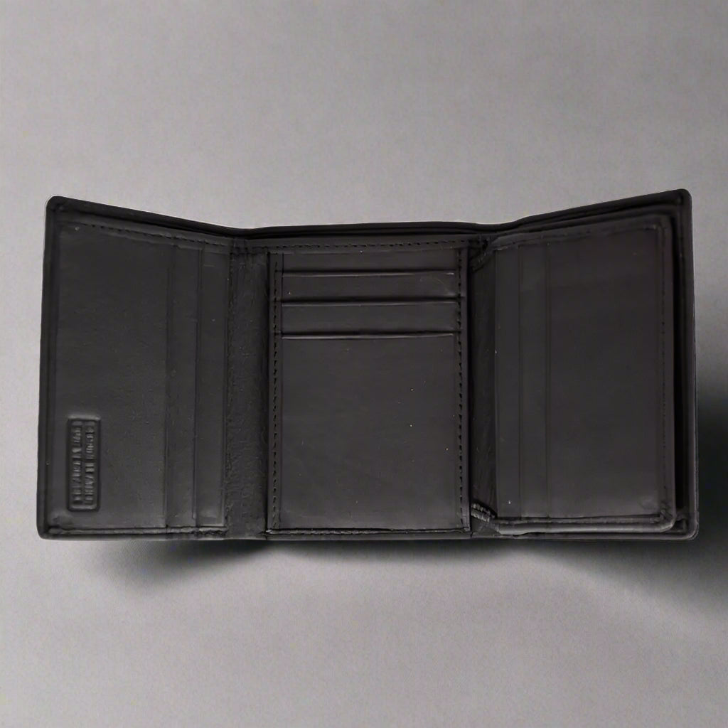 JBG International Men's Flip Up Trifold Leather Wallet-3